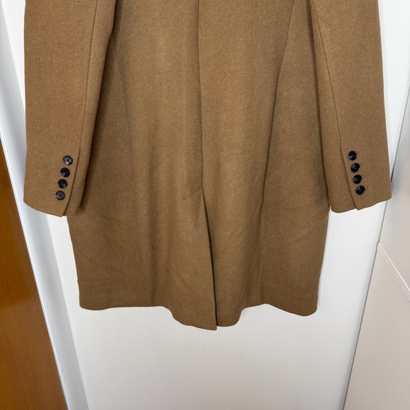 Michaels Kors Wool Blend Structured Tan Peacoat with Lining and Pockets Warm - Picture 8 of 16